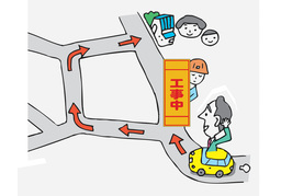 detourのイラスト