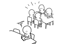 distractのイラスト
