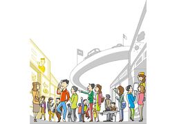 downtownのイラスト