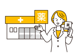 drugstoreのイラスト