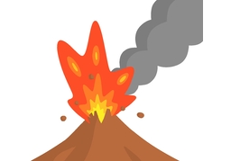 eruptionのイラスト