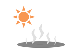 evaporationのイラスト