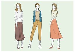 fashionableのイラスト
