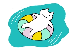 floatのイラスト