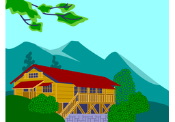 lodgingのイラスト