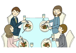receptionのイラスト