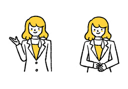 receptionistのイラスト