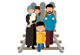 refugeeのイラスト