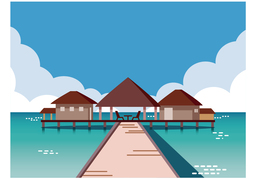 resortのイラスト