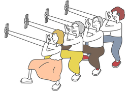 respectivelyのイラスト