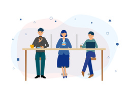 sectionedのイラスト